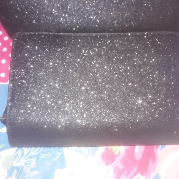 KATE SPADE 3 PIECE MATCHING JOELEY BLACK GLITTER - Picture 5 of 8